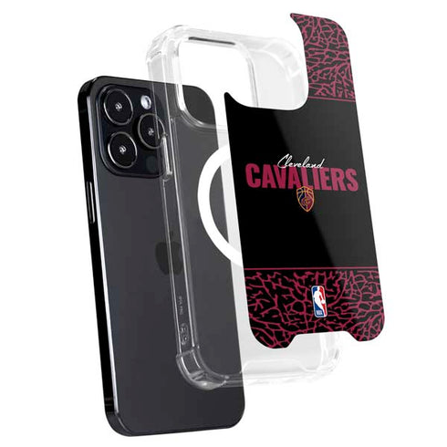 NBA Cleveland Cavaliers Elephant Print iPhone 15 Pro MagSafe Case